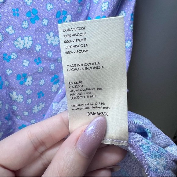 Free People Women's IRL Floral Skirt in Ice Combo - NWT - Picture 7 of 9